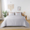 bienDo Bambus Bettwäsche Set 200x220, Hellgrau, Weiche Seiden Bettzeug, Silky Duvet Cover Set für Sommer und Winter, Kühlend & Weicher als Ägyptische Baumwolle Bettwaren