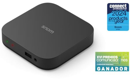 Snom SP800 IP Terminal de téléphone de Bureau pour Entreprise, téléphone Fixe avec Audio HD, 8 identités SIP & LDAP – Téléphone Professionnel sécurisé pour Bureau à Distance et Connexion Client