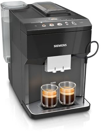 Siemens Kaffeevollautomat EQ500 TP511E19, App-Steuerung, Cold Brew, Vollfarbdisplay, Doppeltassenfunktion, autom. Dampfreinigung, einfache Wartung, schwarz