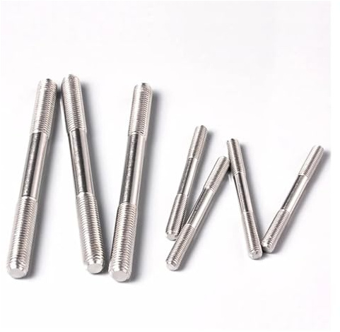 KSeSii 10 pezzi M3 in acciaio inossidabile, vite a doppia filettatura, perno senza testa, bullone a doppia testa, barra filettata, asta M3x20, 25, 30, 35, 40-100 mm(M3x20 mm)