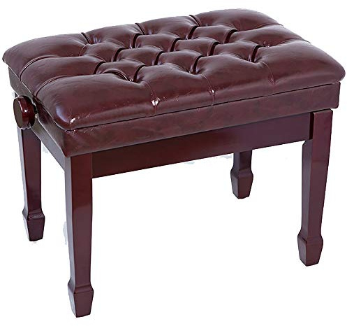 Pianopall med keyboardbänk i massivt trä, stark pianopall med dubbel lyftfunktion och bokhylla, elektrisk pianopall, svart - 80x35x45cm, rödbrun - 80x35x45cm,Reddish Brown-80x35x45cm