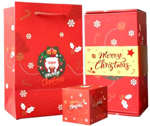 Jcasbdn Explosion Box Bouncing Christmas Surprise Boxes with 12 Bounce Boxes Creative Money Box for Cash for Women Men Kids(Style1)