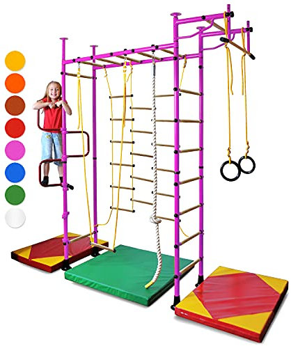 NiroSport espaldera gimnasio, M3 Barras de Pared,Espaldera de Fitness, Complejo Deportivo de Gimnasia, Gimnasia de los niños en casa, Barras, Espaldera para Gimnasio
