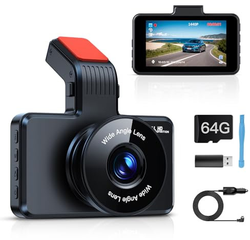Range Tour Car Dash Cam Front, FHD 1080P 170° Wide Angle WDR In Vehicle Dashboard Camera 3.0 Display Driving Recorder Video Camera Loop Recording, Night Vision, Motion Detection