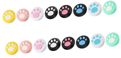 Angoily 16 Tapas Protectoras De Repuesto Para Gatos Accesorios Para El Pulgar Protector De Agarre Del Joystick Cubierta De Botón Cubierta a Del Joystick Tapa Del