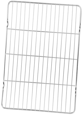 Cabilock Rejilla Para Enfriar Galletas y Cocinar De Acero Inoxidable 34x24 Cm, Parrilla De Horno Multiusos Resistente Al Calor Para Repostería y Escurrir Utensilios De Cocina, Uso Doméstico