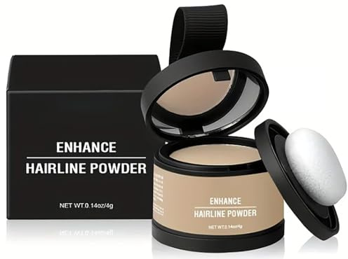 Hairline Powder for Women,Magic Root Cover Up,Hair Shadow - Hair Rich Shading Powder with Mirror & Cushion,Conceals Bald Spot,Waterproof Enhance Hairline Powder for Thinning Hair (#10 Light Blonde)