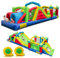 COSTWAY Inflatable Bounce House, Giant Kids Bouncy Castle with Blower, Dual Slides, Obstacles, Tunnels, Climbing Wall, Trampoline, for Boys Girls 3-10 Years Old