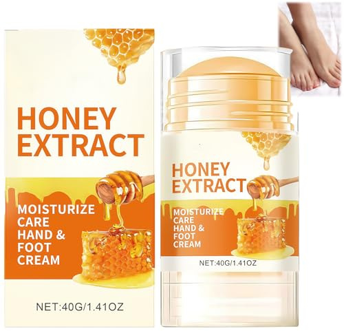 Intensive Honey Foot Cream For Dry Hands & Feet | Cracked Heel Repair & Intensive Moisturizing For Women & Men | Hand & Heel Cream To Very Dry Hands & Feet (40 ML)