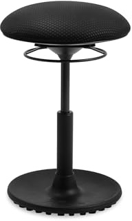 TOPSTAR Living Chairs Basic Move Bürostuhl – 3D-Beweglicher Hocker mit Air-Sohle, ergonomisch & rückenschonend, Top Preis-Leistung, GS-geprüft, Made in Germany, schwarz