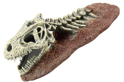 omiinitio Cofre realista escondite cueva para reptiles terrarios decoración durabilidad resinas seguras para mascotas pequeñas escondite de animales pequeños
