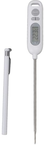 Thermomètre Cuisine Digital Haute Précision, Sonde Acier Inox 141mm, 50°C à 300°C - Lecture Rapide ±1°C, Durable ABS Inox, Parfait pour Aliments, Eau & Huiles