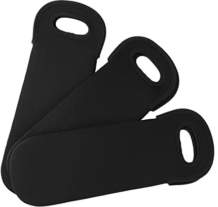 Fabater 3 St Neopren Flaskkylare ärmhållare, Vinflaskpåse Skyddsöverdrag Isolerad Dryckeshylsa för 36 Cm Höjd, 11,5 Cm Diameter, Hålla Drycker Kall, Porta