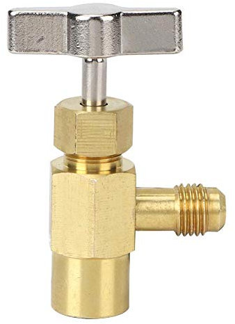 TOPINCN R134A Abrelatas Latas Refrigerante Abrebotellas 1/2 Acme Aire Acondicionado Botella Refrigerante Abrelatas Válvula Herramienta Aire Acondicionado