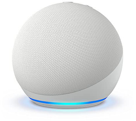 Zertifiziert und generalüberholt Echo Dot (5. Generation, 2022) | Smarter Bluetooth Lautsprecher mit Alexa | Weiß