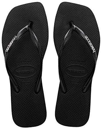 Havaianas Tong à Enfiler Slim Square Logo Metallique