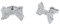 Ted Baker Barseta Crystal Bow Stud Earrings For Women (Silver Tone/Clear Crystal)