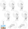 Svalor 8 Stück Saugnapf Haken Clip Halter Set, Saugnäpfe Saugnapfhaken mit Clips, Saugnapf Klammer Transparent, Saugnapf Clip Halter, Saugnapf Haken, für Supermarkt, Zuhause Bad Fenster(4.5cm)