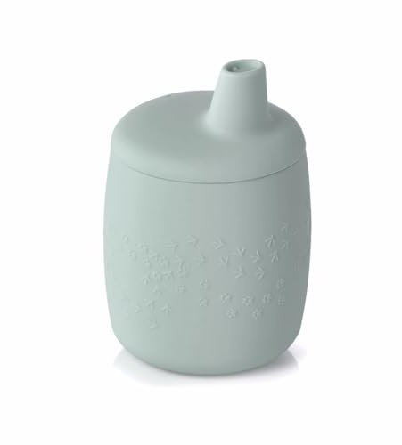 Jané Bicchiere Apprendimento in Silicone Antigoccia, Convertibile, BPA Free, Antibatterico, Verde