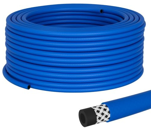 Lumonic 100m Druckluftschlauch I 9mm I flexibel, abriebfest und gewebeverstärkt I Druckluft & Bewässerung I Wasserschlauch I PVC Schlauch bis 20 bar