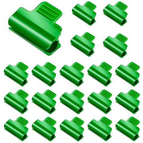 DIELOVEHUA Lot de 20 Colliers de Serrage pour Serre, 11 mm Clips pour Plantes, Clips pour Serre de Jardin, Pince à Effet de Serre, Clip pour Tige de Tube de Serre, pour Serres, Cadre, Abris