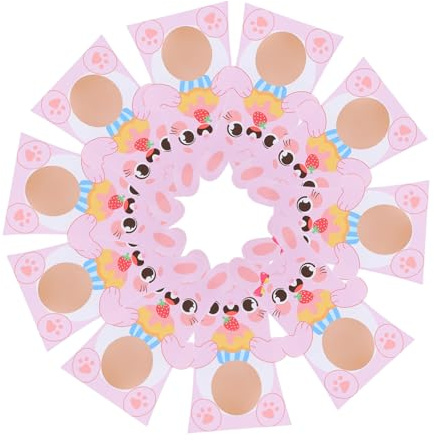 Happyyami 10piezas Caja De Dulces De Pascua Forma De Conejito Contenedor Para Galletas Postres y Dulces Para Fiestas y Recuerdos De Fiesta