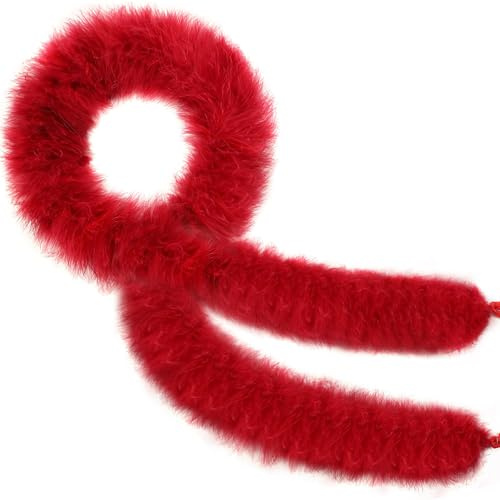 Boa de Plumas, Boas de plumas esponjosas para mujer, Accesorio de Disfraz, Boas Esponjosas Artificiales Decoración, para Mujer Niña fiestas de baile, bodas, Halloween, cosplay, decoración (E)