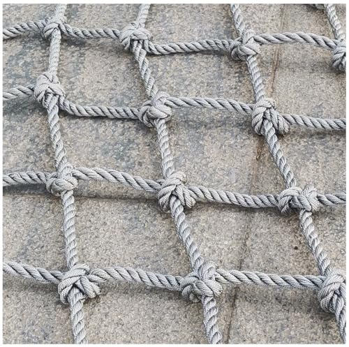 Scala Di Corda Per Arrampicata Rete Di Sicurezza Scala Per Altalena Fitness Rete Per Camion Piattaforma Per Camion Reti Da Carico Endurance Parco Giochi Reti(14mm-16cm,1X4m/3.3X13.12ft)