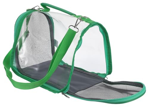 BESTonZON Trasportino Leggero per Uccelli Gabbia Portatile per Piccoli Uccelli Trasportino per Parrocchetti Custodia da Viaggio Flusso d Aria Facile da Pulire e Sicura per Viaggi all Aperto