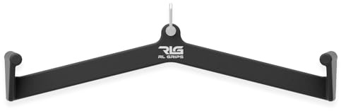 RL Grips Agarres para Poleas Gym Ergonómicos para Entrenamiento de Espalda - Manerales de Gimnasio para Dorsal con Anclaje Reforzado - Accesorios Gym para Jalones y Remos (Wide M (71 cm))