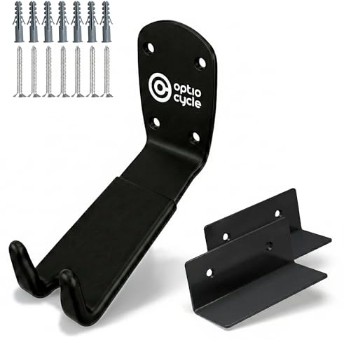 Bike Wall Mount for Pedal – Space Saving Bike Rack with Rubber Coated Hook | Bicycle Wall Mount for MTB, Road and E-Bike | Bicycle Hanger for Indoor & Outdoor Storage
