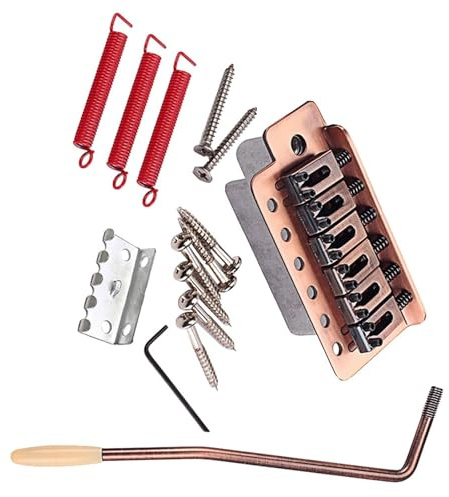 Sillines planos de 6 cuerdas, sistemas de trémolo individual, instalación rápida, kits de puente de guitarra eléctrica, afinación de precisión para músicos, sillín plano, sistemas de trémolo