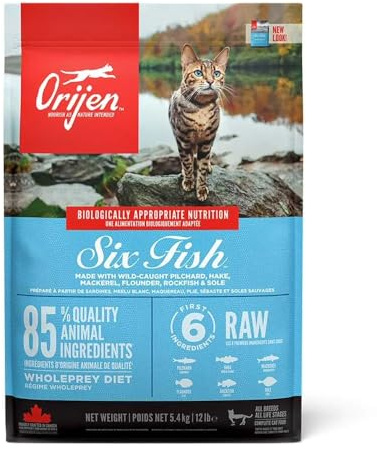 Orijen Six Fish Cat and Kitten Food, 1.8 kg
