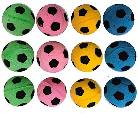 SHUYUE Foam Soccer Balls Cat Toys (Balls Cat Toys (12pcs))