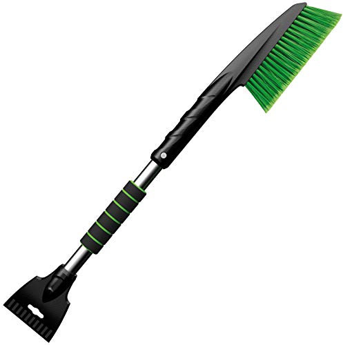 PETEX Eiskratzer 4524 mit Schneebesen, Länge 65 cm, grün