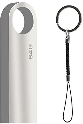 Clé USB 64 Go, Mini Clef USB 64 GB USB 2.0 Flash Drive Memory Stick Cle USB 64 giga avec Crochet pour Ordinateur Portable/PC/Voiture etc