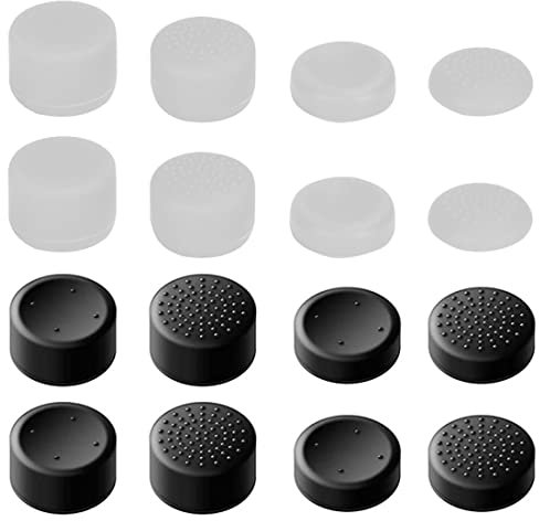 16 Pezzi Tappi Pulsanti in Silicone Copertura Accessorio di Impugnatura Tappi di Assistenza alla mira Controller Stick Joystick Protezione