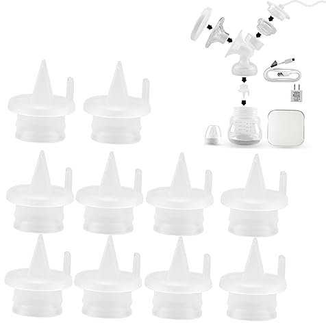 TOYANDONA 10stücke Teiliges Silikon Brustpumpenventile Mit Rückfluss Entenschnabel-design Kompatibel Für Manuelle Und Elektrische Milchpumpen -freies Transparentes Zubehör Für Sanfte Milchsa