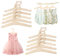 HJYDGJ 10 Pezzi Grucce in Legno per Bambini - Appendiabiti Antiscivolo Unisex per Vestiti da Bambino