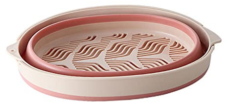 TOPBATHY 1pieza Cesta De Drenaje Plegable De Para Cocina Escurridor Multifuncional De Almacenamiento Para Rosa