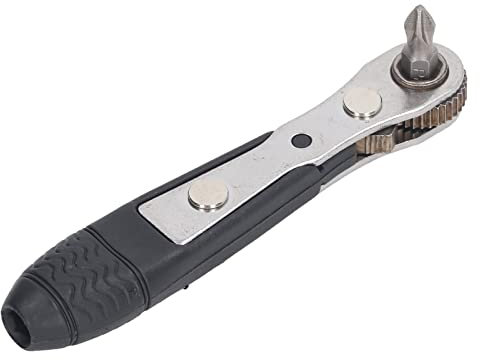 QANYEGN 1/4in Household Single Head Mini Ratchet Wrench, Portable Ratchet Screwdriver, Miniature Ratchet Screwdriver for Tight Areas