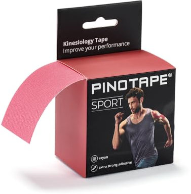 Pinotape Sport | nastro kinesiologico | extra forte | lampone | 5 cm x 5 m