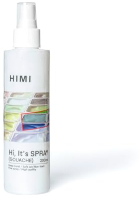 HIMI Gouache Spray 200ml (6.76-oz) Paint Bottle Wetting Spray Art Supplies Suitable for Professionals Art Hobbyist
