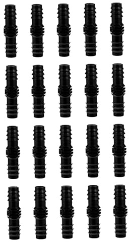 MOTHNUR 20 Piezas Conectores Rectos para Mangueras de Jardín Accesorios Duraderos para Riego Agrícola y Césped Resistentes al Agua Sistemas de Irrigación Domésticos y Agrícolas