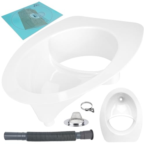 Xastro Upgraded Large Composting Toilet Urine Diverter DIY Kit