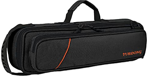 Vilihkc 17 Hole Flute Case Oxford Cloth Carrying Case Bag Flute Accessories,Waterproof Wear Resistant Flute Carrying Bag with Adjustable Shoulder Strap(17 X4 X2.4)