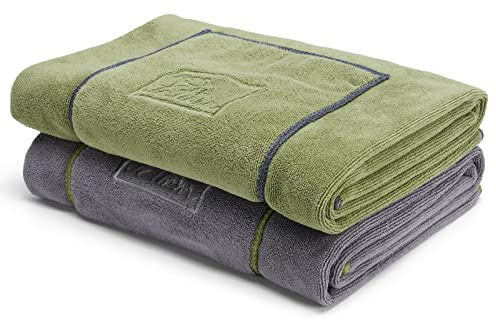 PETTOM Serviette Microfibre Chien (2 Pack, 130x75cm), Serviette Chien Super Absorbante pour Bain Plage Séchage Rapide, Épaisse et Souple