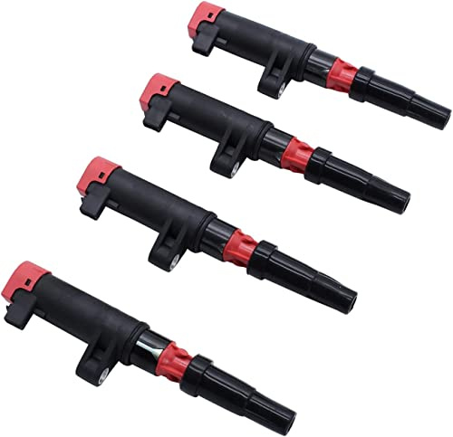 4 PCS/SET Black Scenic Ignition Coil Fits for Renault Clio,Megane,Grand 1.4 1.6 1.8 2.0 7700107177, 7700113357, 7700875000