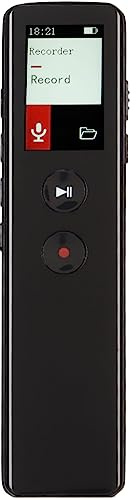 Digital Röstinspelare med Högtalare Bluetooth 5.0, Stort Minne, Brusreducering, Multifunktion, Röst Till Text, Transkribera Röstfiler Via OTG-kabel (32 GB)
