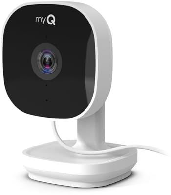 Chamberlain myQ Smart Indoor Security Camera – 1080p HD Video, Night Vision, Motion Detection, Wi-Fi, Two-Way Audio, Smartphone Control